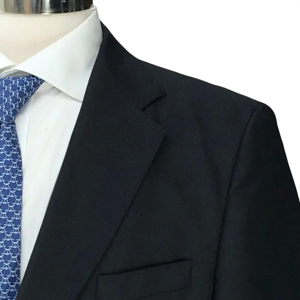 Gucci Uniform Sport Coat Mens 42 Black Wool Mohair Two Button *TINY FLAW